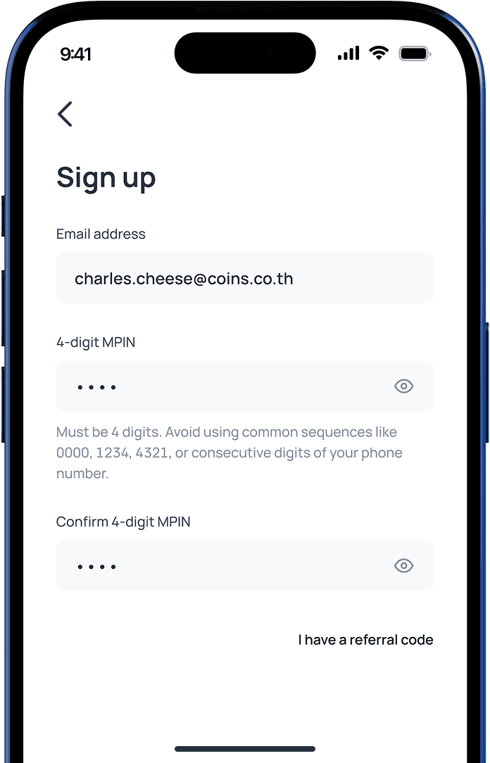 Sign Up & Verify Your Account